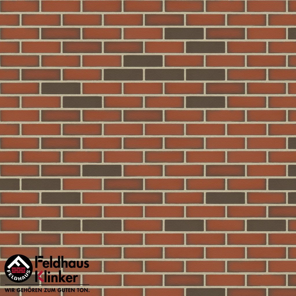 Фасадная плитка ручной формовки Feldhaus Klinker R303 Ardor liso NF14, 240*14*71 м