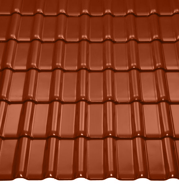 Керамическая черепица РУБИН 13V красная осень, Braas