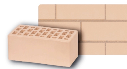 Облицовочный пустотелый, М-150,120x250x88, белый, Воротынский КЗ