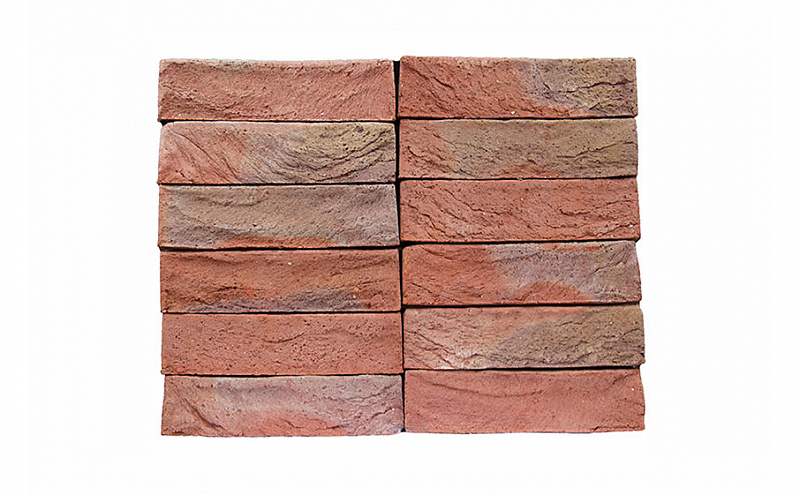 Кирпич ручной формовки Донские зори, Никольский узорный, 250*60*65 мм